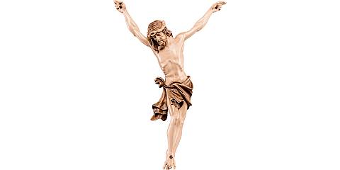 Corpo del Cristo delle Alpi per Crocifisso, Legno in 3 Toni di Marrone, Altezza: 110 Cm Circa - Demetz Deur