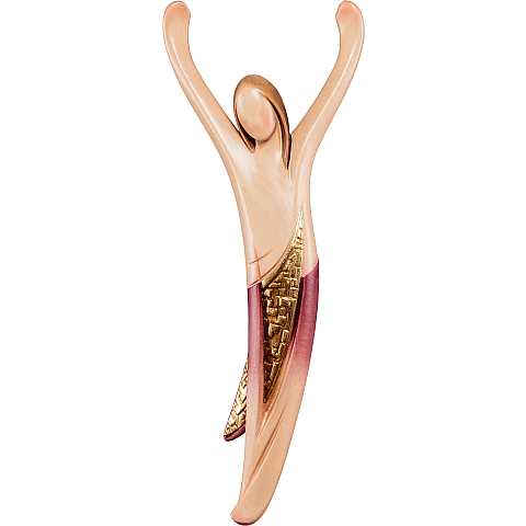 Corpo Cristo della Gioventù per Crocifisso, Corpo Gesù Stilizzato di Design, Legno Dipinto a Mano, Altezza Corpo Cristo: 20 Cm - Demetz Deur