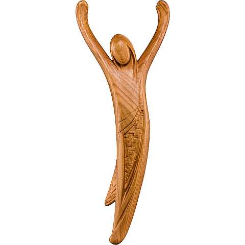 Corpo Cristo della Gioventù per Crocifisso, Corpo Gesù Stilizzato di Design, Legno Naturale, Altezza Corpo Cristo: 40 Cm - Demetz Deur