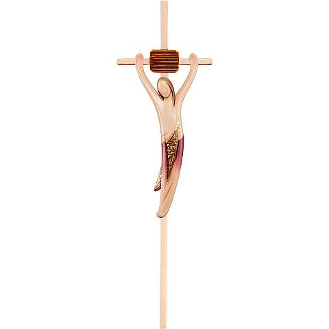 Corpo Cristo della Gioventù per Crocifisso, Corpo Gesù Stilizzato di Design, Legno Naturale, Altezza Corpo Cristo: 30 Cm - Demetz Deur