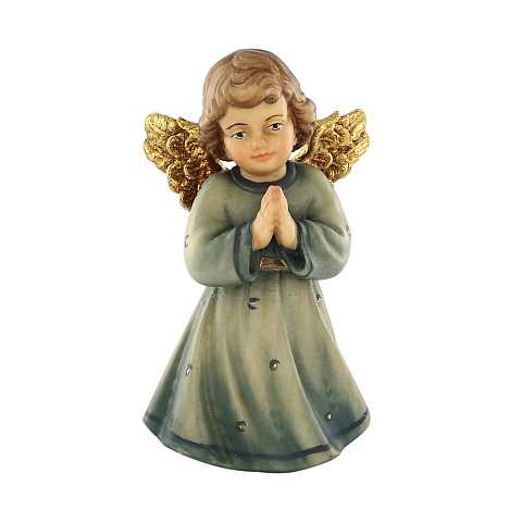 Statuina dell'angioletto che prega, linea da 10 cm, in legno dipinto a mano, collezione Angeli Sissi - Demetz Deur