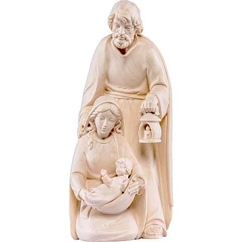 Statua Natività: Gesù, Giuseppe e Maria, linea da 40 cm, in legno di tiglio naturale, serie Noèl - Demetz Deur