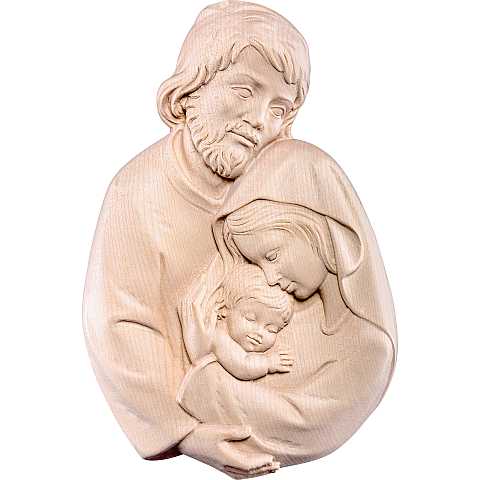 Rilievo famiglia - Demetz - Deur - Statua in legno dipinta a mano. Altezza pari a 15 cm.