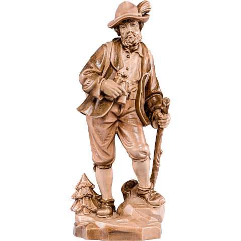 Montanaro - Demetz - Deur - Statua in legno dipinta a mano. Altezza pari a 15 cm.