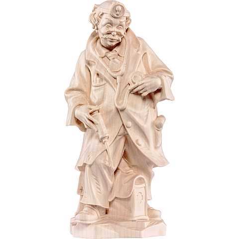 Dottore (medico) - Demetz - Deur - Statua in legno dipinta a mano. Altezza pari a 18 cm.