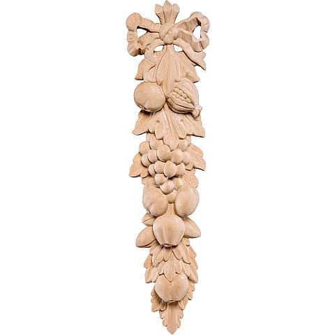 Composizione di frutta Raccolta - Demetz - Deur - Statua in legno dipinta a mano. Altezza pari a 20 Cm - Demetz Deur