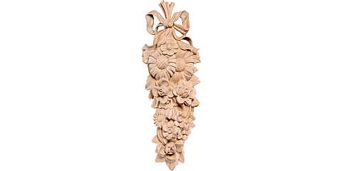 Composizione di fiori Garden - Demetz - Deur - Statua in legno dipinta a mano. Altezza pari a 80 Cm - Demetz Deur
