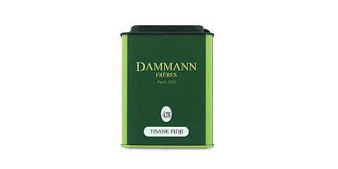 Dammann Tisane Fidji 428 - Tisana con note vivaci del limone verde e note speziate dello zenzero, 80 grammi, Dammann Frères