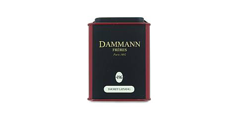 Dammann Smokey 496 - Tè nero dall'aroma tostato, di frutta secca e di sottobosco, 100 grammi, Dammann Frères
