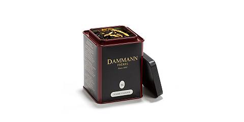 Dammann Pomme d'Amour N° 14 - Tè nero con pezzetti di mele e petali di Helianthus, 100 grammi, Dammann Frères