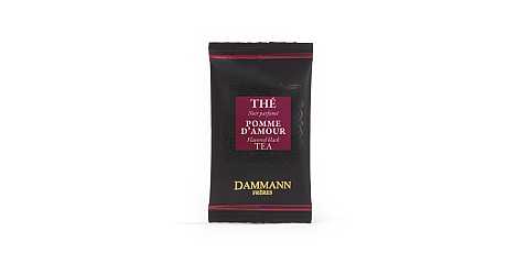 Dammann Pomme d'Amour - Tè nero con un delizioso aroma di mela caramellata cotta nel forno, 24 filtri, Dammann Frères