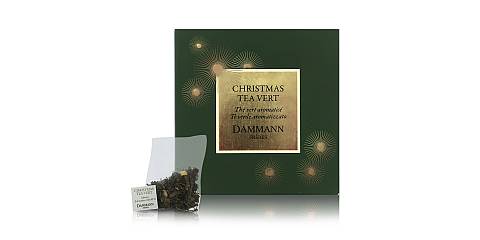 Christmas Tea Vert, Tè Verde Di Natale Aromatizzato, 25 Filtri Cristal, 50 Grammi, Dammann Frères
