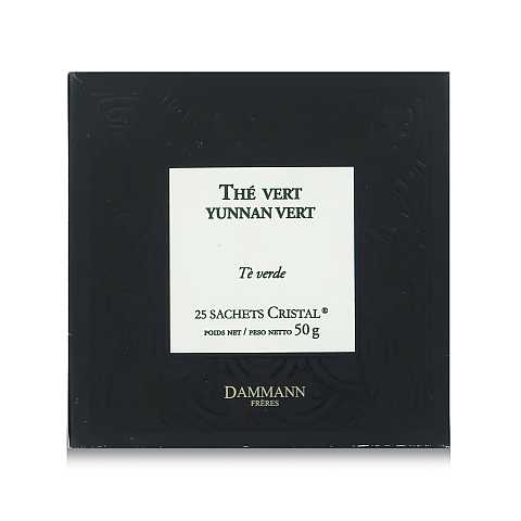 Dammann Jasmin - Tè verde aromatizzato, 25 filtri Cristal, 50 grammi, Dammann Frères