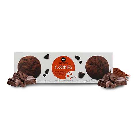 11 confezioni di biscotti di frolla al burro con cacao e cioccolato fondente, Cookies artigianali - 11 x 160g