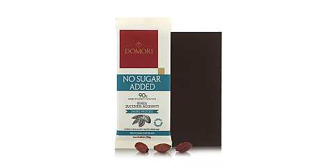 Tavoletta di Cioccolato Fondente 90% Senza Zucchero, 75 Grammi