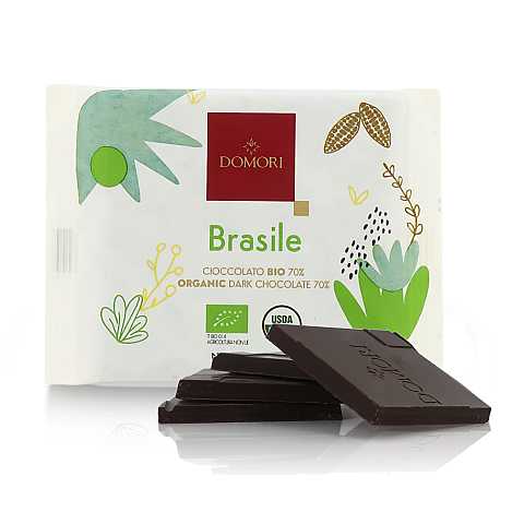 12 Tavolette di Cioccolato Fondente, Brasile 70%, 50 Grammi l'Una (Tot. 600g)
