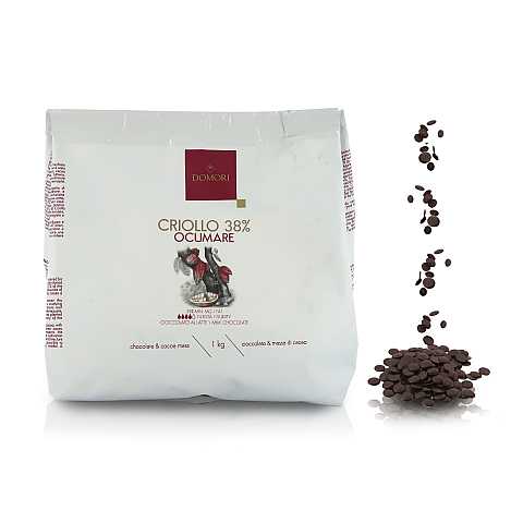 Gocce di Cioccolato al Latte Ocumare - Cacao Criollo 38%, 1 Kg