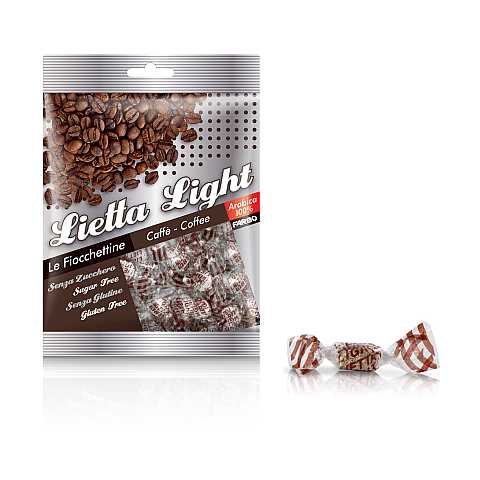Farbo caramelle senza zucchero al caffè, senza glutine, 50 gr - Lietta Light