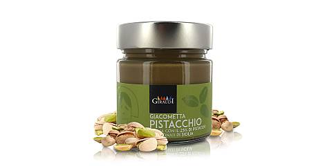 Giacometta al pistacchio, crema spalmabile al Pistacchio di Sicilia, produzione artigianale italiana, 200g