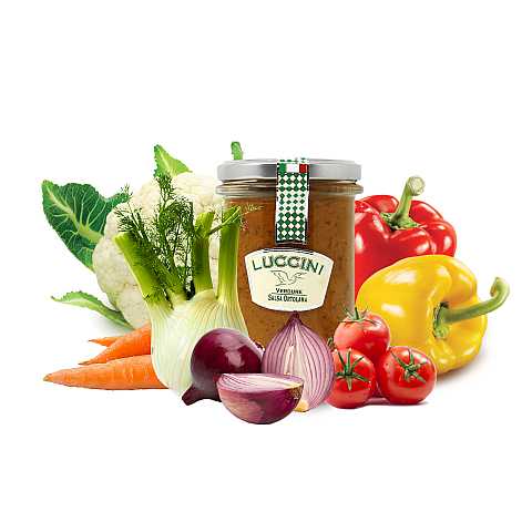 Zucchine agrodolci in olio, 280 grammi, Luccini Conserve di verdura di prima qualità