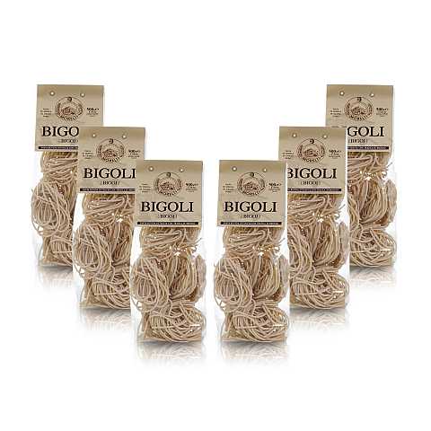 Bigoli, pasta tipica regionale ''Bigoj'', 6 confezioni da 500 grammi