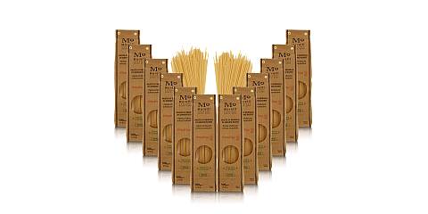 Spaghettoni con cottura 11 minuti, pasta semola di grano duro, 12 confezioni da 500 grammi