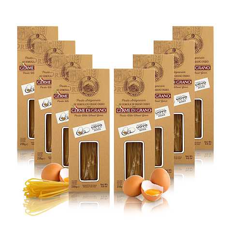Tagliatelle Arcobaleno, Pasta Colorata, 8 Confezioni Da 250 Grammi