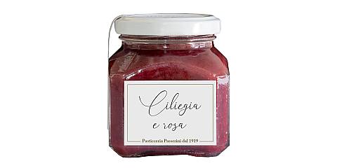 Composta dolce alla ciliegia e rosa, edizione limitata, 210 g