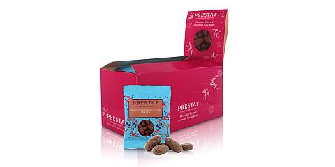 12 Confezioni di Fave di Cacao Ricoperte di Cioccolato al Latte 38%, 40 Grammi/Conf. (Tot. 480g)