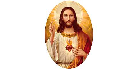 Adesivo resinato per rosario fai da te misura 1 - S. C. Gesù - sogg. 16