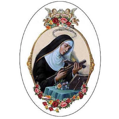 Adesivo resinato per rosario fai da te misura 1 - Madre Teresa