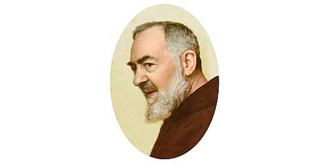 Adesivo resinato per rosario fai da te misura 1 - Padre Pio