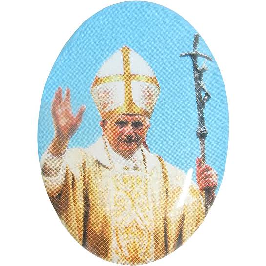 Adesivo resinato per rosario fai da te misura 1 - Benedetto XVI