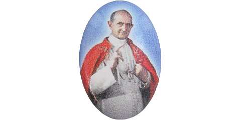 Adesivo resinato per rosario fai da te misura 1 - Beato Paolo VI