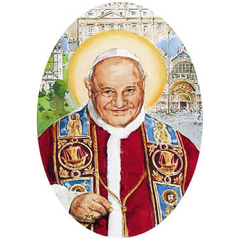 Adesivo resinato per rosario fai da te misura 2 - San Giovanni XXIII