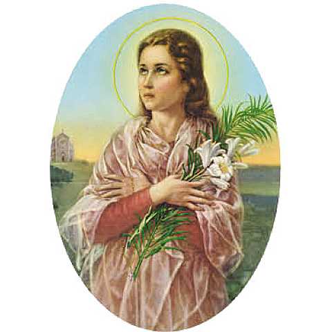 Adesivo resinato per rosario fai da te misura 2 - S.Maria Goretti