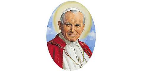 Adesivo resinato per rosario fai da te misura 3 - S.Giovanni Paolo II