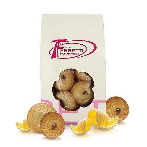Biscotti Artigianali ''Viennesi'' Alla Vaniglia, Sfornati In Italia, Confezione Da 350 Grammi