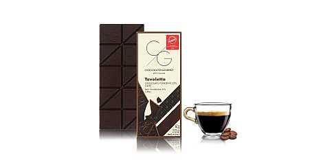 CG Tavoletta Di Cioccolato Gourmet, Cioccolato Fondente 55% Al Caffè, 60 Grammi