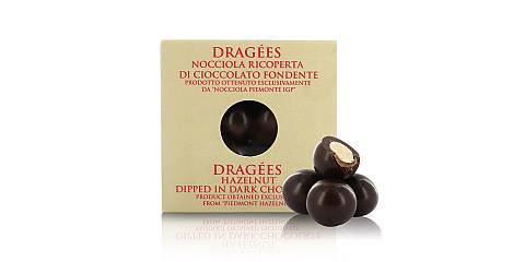 Dragèes con Nocciola Piemonte IGP ricoperta di cioccolato fondente 66%, Praline con frutta secca - 650g