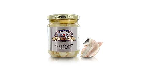 Filetti Di Orata In Olio D'Oliva, Vasetto Di Vetro, 200 Grammi