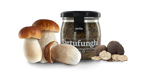 Pestato Tartufunghi, pâté di funghi e tartufo con olio extra vergine d'oliva - 170 g