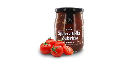 Spaccatella Zebrina, pomodorini italiani freschi spaccati, 550 g
