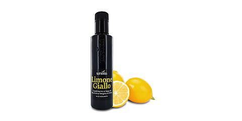 Olio agrumato aromatizzato al limone giallo, extra vergine d'oliva, 250 ml