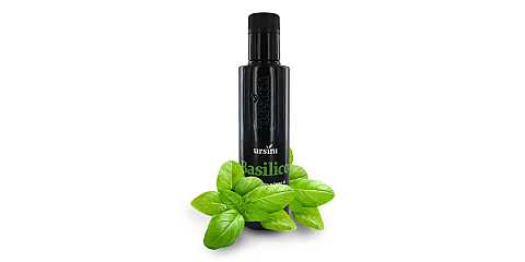 Olio aromatizzato al basilico, extra vergine d'oliva - 250 ml