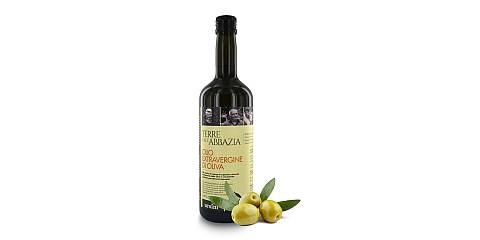 Olio extra vergine d'oliva Terre dell'Abbazia, 100% italiano, 750 ml