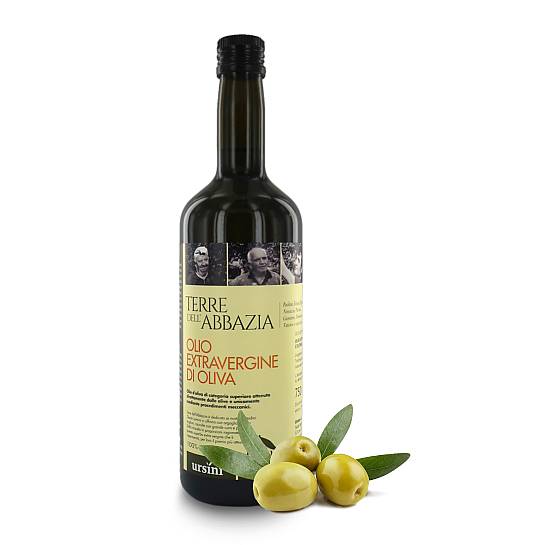 Olio extra vergine d'oliva Terre dell'Abbazia, 100% italiano, 750 ml