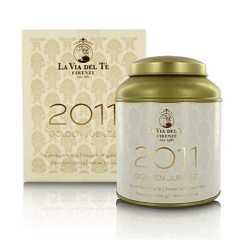 Miscela 2011 Golden Jubilee, Tè Verde all'Ananas e Rosa, Barattolo da 100g