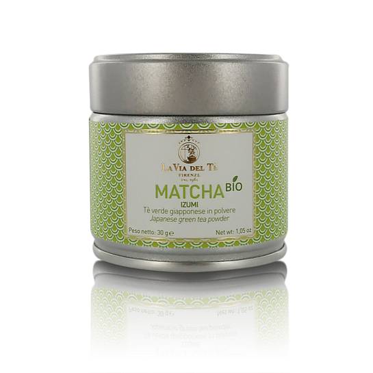 Matcha Izumi Bio: Tè Verde Giapponese Matcha in Polvere, Barattolo di Latta, 30g