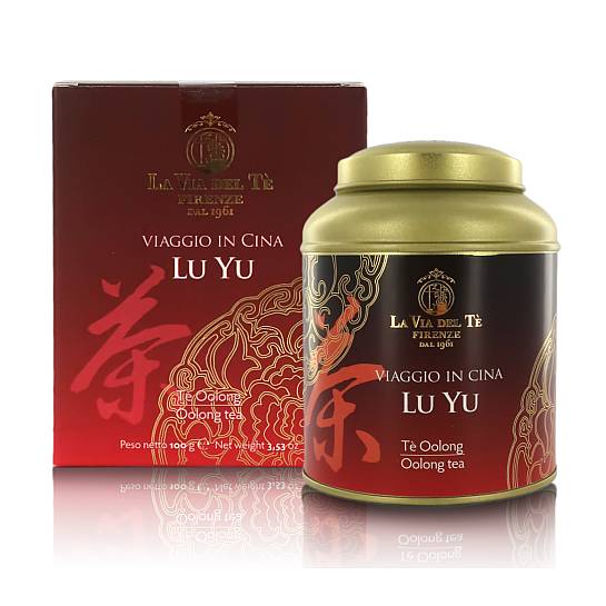 Lu Yu, Miscela Aromatizzata di Tè Cinese Oolong e Tè Bianco Cinese Yin Zhen, Barattolo di Latta, 100g